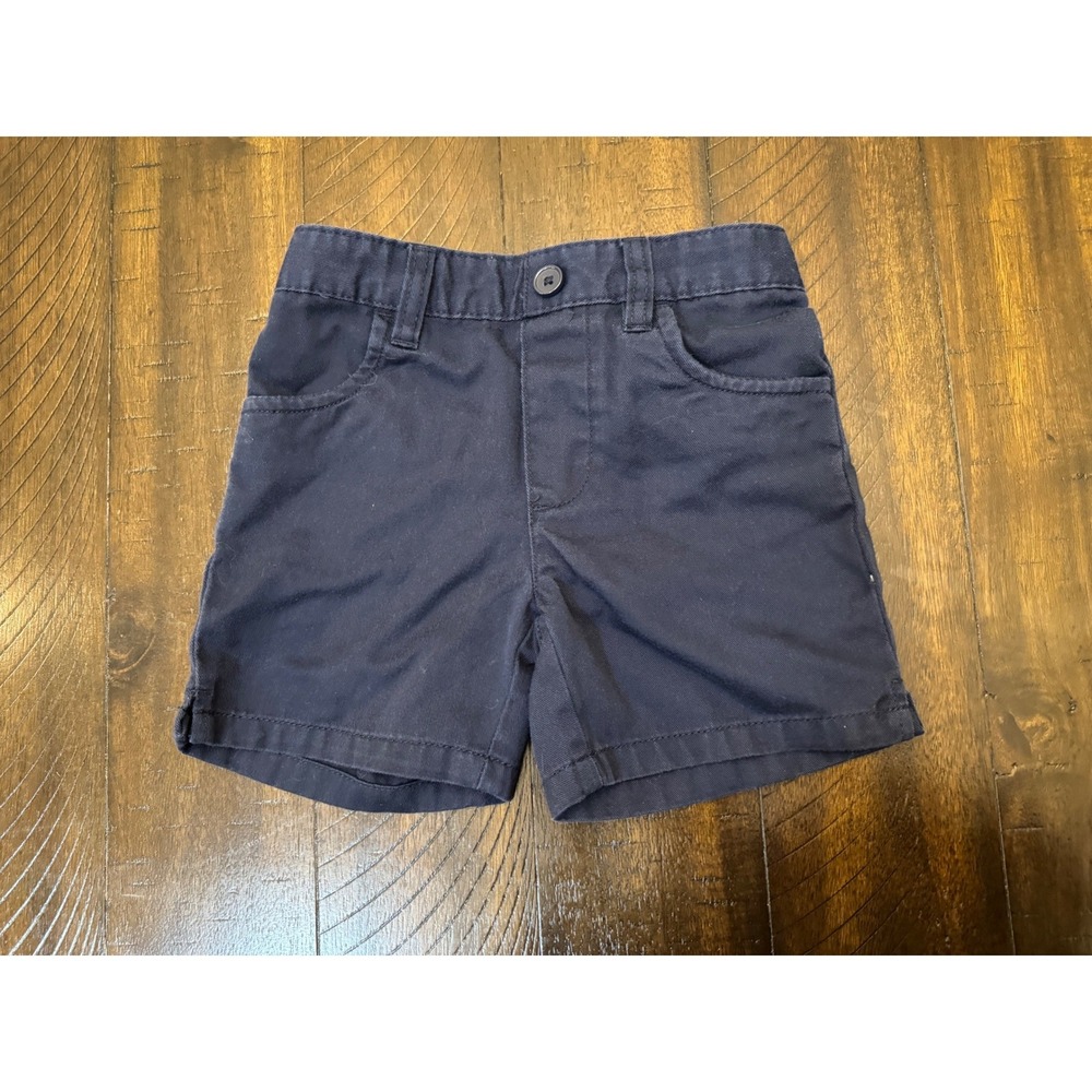 French Toast Navy Blue Pull On Shorts School Uniform Elastic Back 4T Girl